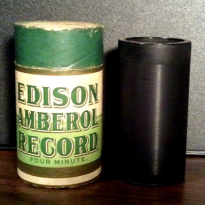 Antique Edison Amberol Record four minutes